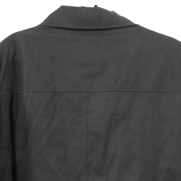 UD - UTEX DESIGN | XL - extra large | Classic Black Snap Button Coat - Picture 10 of 16